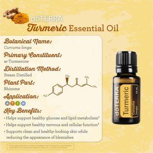 Turmeric Essential Oil 15 ml doterra NEW! NEVER OPENED!